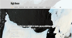 Desktop Screenshot of highhousegallery.com